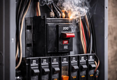 Figure 5. Overloaded Circuit Breaker Causing Heat and Sparks.png